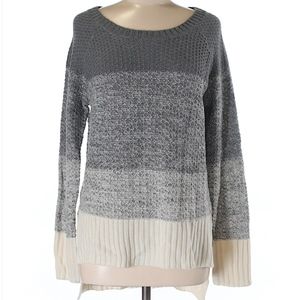 Cloud Chaser Gradient Gray and Cream Sweater